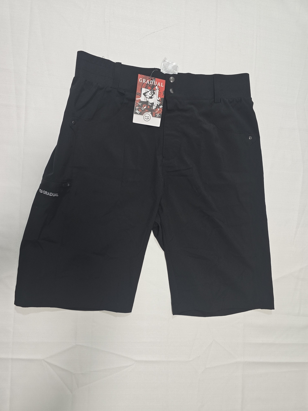 G Gradual Women's Black Performance Shorts Quick Dry Lightweight Outdoor Work Md